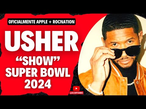 Usher en el espectáculo del Super Bowl 2024