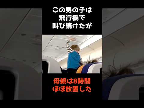 ニュースの動画サムネイル - 【機内で8時間も叫び続け、母親に放置された男の子】 #shorts #事件解説 #仰天