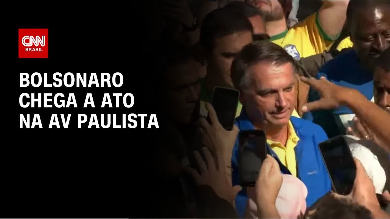 Bolsonaro chega a ato na Paulista ao lado de governadores e parlamentares | AGORA CNN