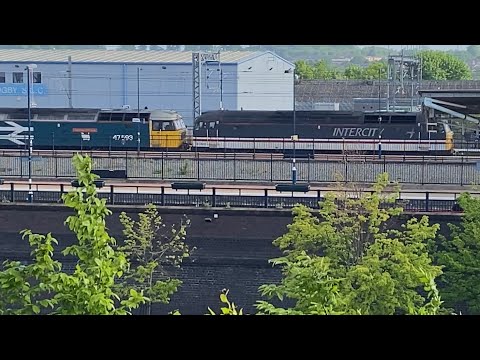 Trains at Rugby - Through a Hotel Window | 19th-20th May 2023