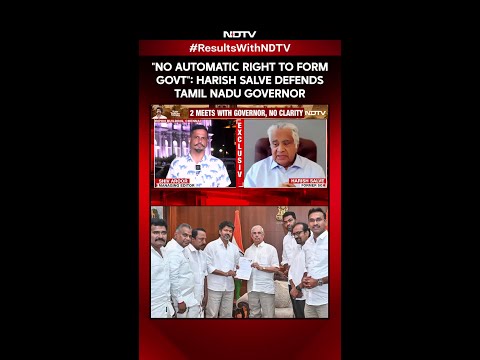 "No Automatic Right To Form Government": Harish Salve Defends Tamil Nadu Governor