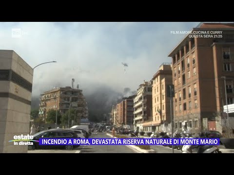 Incendio a Roma, indagini sulle cause del rogo - Estate in diretta 01/08/2024