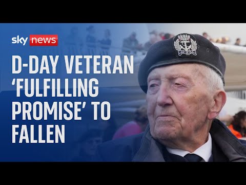 D-Day 80th Anniversary: Veteran 'fulfilling promise' to dozens who died in torpedo attack