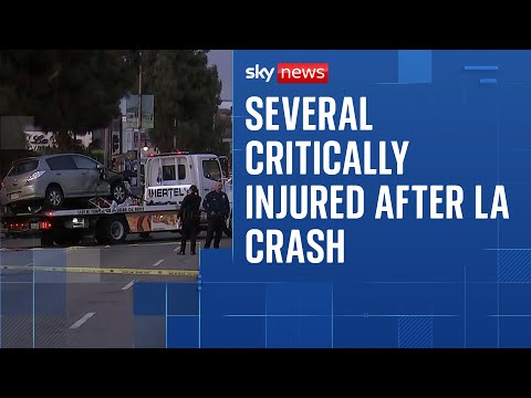 Several critically injured after vehicle 'drove into a crowd' in Los Angeles