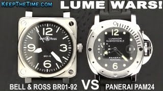 LUME WARS 4 BELL ROSS BR01 92 VS PANERAI PAM24 SUBMERSIBLE