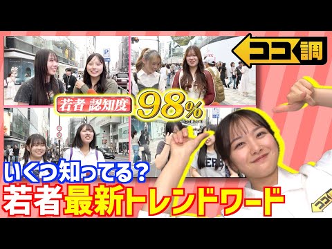 【ココ調見逃し配信】「ありがとう オリゴ糖」ジョイマンブーム再来！？「やばたにえん」「わかんのかんの菅野美穂」「期待大 平井大」若者の最新トレンドワードを徹底調査❗️