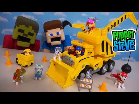Paw Patrol Ultimate Construction Truck Playset and Figure Packs Unboxing