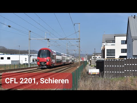 4K | CFL 2201 vertrekt van Schieren als RB 3636 naar Luxembourg!