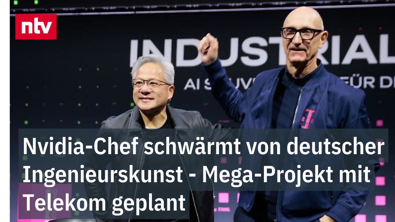 Nvidia-Chef schwärmt von deutscher Ingenieurskunst - Mega-Projekt mit Telekom geplant | ntv
