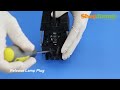 Sony DLP TV Repair - How to Install Bulb into Housing & Replace Lamp in Sony XL-2400 DLP TV