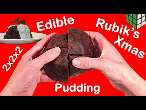 REAL Christmas Pudding Rubik's Cube Puzzle (fully functional
&amp; edible)