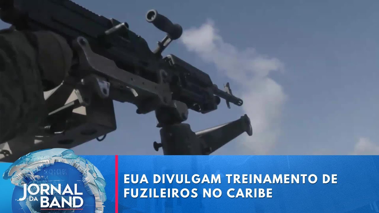Marinha dos EUA divulga treinamento de fuzileiros no Caribe | Jornal da Band