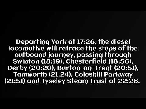 Steam locomotive 6233 Duchess of Sutherland to visit Derby and York this Friday