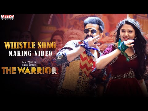Whistle song making (Telugu)- The Warriorr movie- Ram Pothineni, Krithi Shetty 