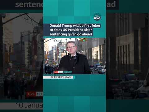 Donald Trump will be first felon to sit as US President after sentencing given go ahead #itvnews