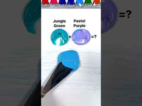 Surprising color recipes (new edition) #guessthecolor #colormixing #oddlysatisfying #asmrart