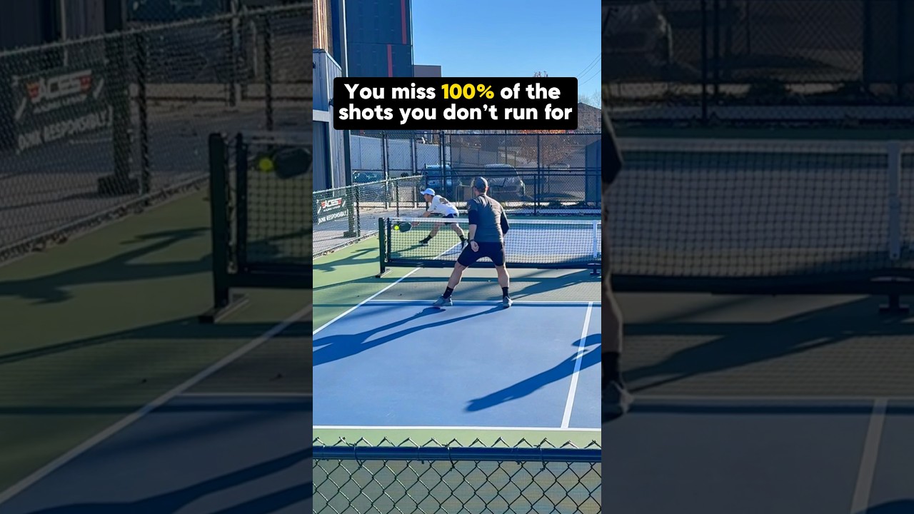 You miss 100% of the shots you don’t run for…