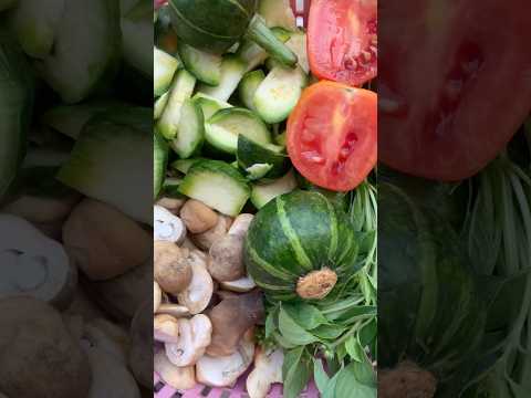 မှို၊ ရွှေဖရုသီးပေါက်စ၊ ခရမ်းချဉ်သီးကို မြေအိုးနဲ့ချက် ပင်စိမ်းအုပ် #Homemade #Cooking #Food #foodie