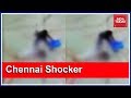 On camera: Man stabs wife in front of PS in TN