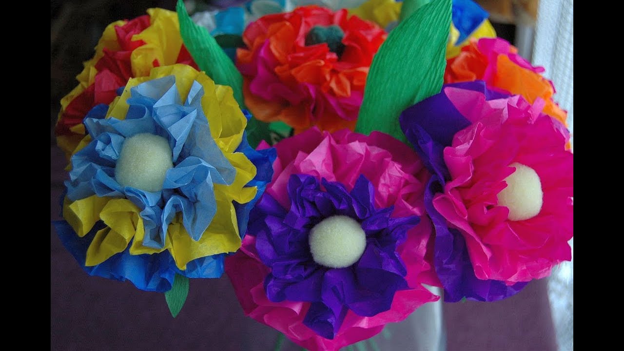 Jak Zrobić Goździka Z Bibuły Youtube Jak zrobić kwiaty z bibuły. Tissue flowers DIY - YouTube