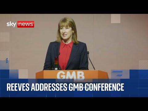 Chancellor Rachel Reeves speaks at GMB conference