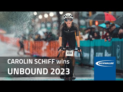 UNBOUND 2023 - Carolin Schiff talks about her amazing race in the mud, rain and gravel at Unbound