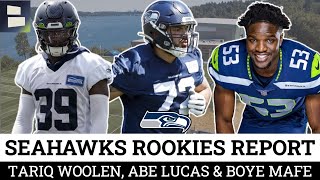 Tariq Woolen, Abraham Lucas and Boye Mafe Highlights Seahawks Rookie Report | Seahawks News & Rumors