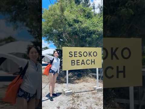 透明度エグい！瀬底島の海で沖縄感ある魚と泳いでみた🐠🫧【瀬底ビーチ】 #shorts