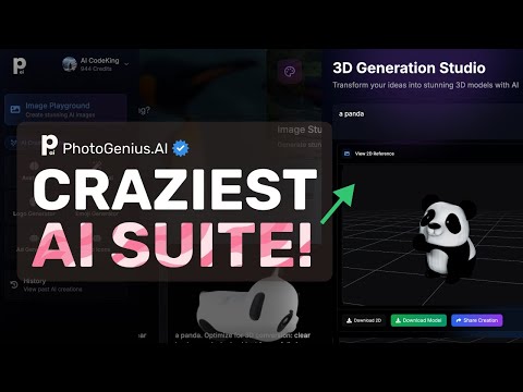 PhotoGenius AI (Upgraded): This AWESOME AI Image SUITE just got 3D GENERATION Support!