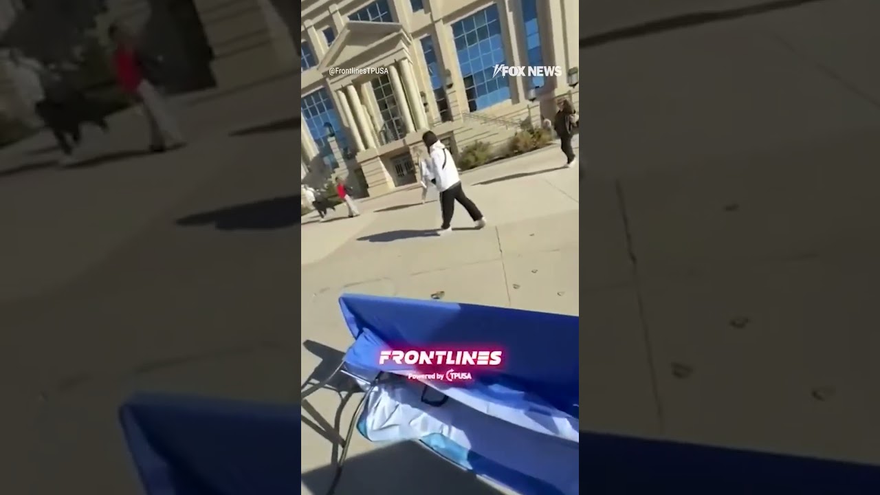 TABLES TURN: Student arrested for allegedly flipping a Turning Point USA table #shorts #us #news