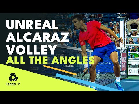 UNREAL Alcaraz Drop Volley: All The Angles | Cincinnati 2022