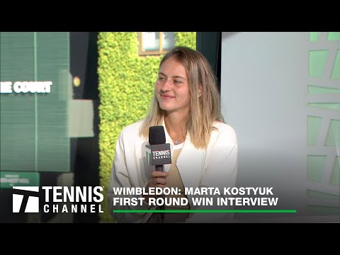 Marta Kostyuk talks about her first Top 10 win | 2023 Wimbledon First Round