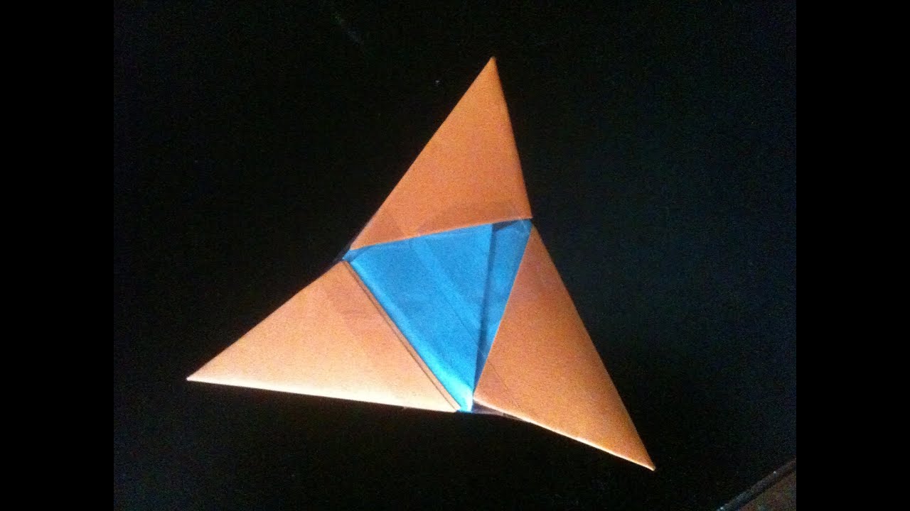 Origami 3 Pointed Ninja Star! YouTube