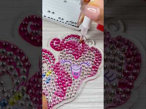 💎Llavero de DIAMOND PAINTING😱 #shorts #youtube #art #diamond #colors #pinkiepie #mylittlepony #new