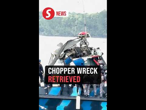 Wreckage of crashed police chopper retrieved