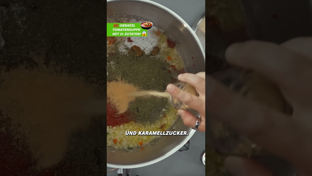 DB-Debakel: Tomatensuppe mit 21 Zutaten