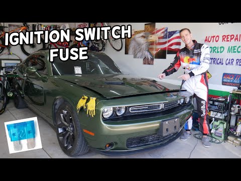 DODGE CHALLENGER IGNITION SWITCH FUSE LOCATION REPLACEMENT, IGNITION NOT WORKING
