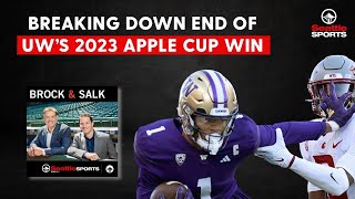 Apple Cup Recap: Brock Huard, Mike Salk break down end of UW Huskies 24-21 win over WSU Cougars