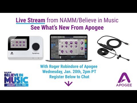 Apogee at NAMM 2021 | Introducing Symphony ECS Channel Strip and new ClipMic digital