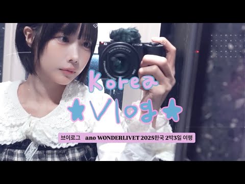 【Vlog】韓国2泊3日の旅【フェス】