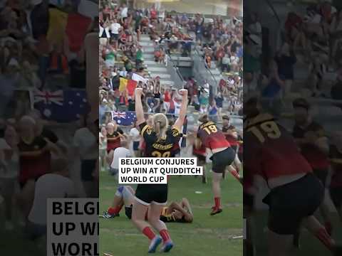 Belgium conjures up win at quidditch world cup | AFP #shorts
