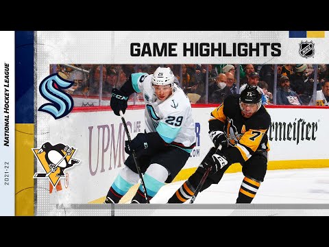 Kraken @ Penguins 1/27/22 l NHL Highlights