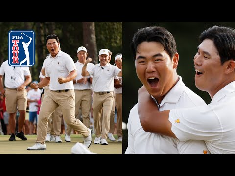 Tom Kim FOR THE WIN in Four-Ball at Presidents Cup