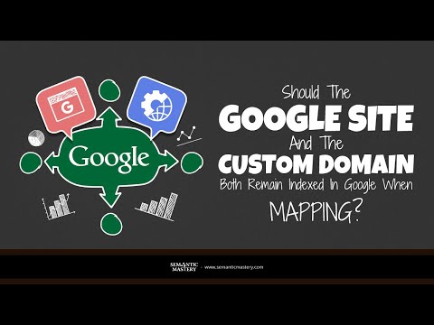 Should The Google Site And The Custom Domain Both Remain Indexed In Google When Mapping?