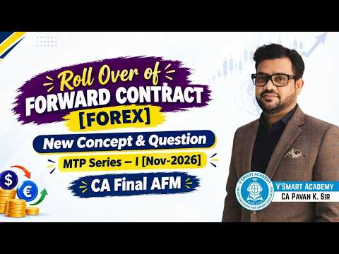 Roll Over of Forward Contract (Forex) 💹 | New MTP Question 🎯 | MTP Series-I | CA Final AFM Nov 2026
