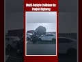 Punjab Highway Accident | Massive Traffic Jam On Punjab Highway After Multi-Vehicle Collision  - 00:22 min - News - Video