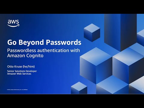 Passwordless authentication with Amazon Cognito | Amazon Web Services