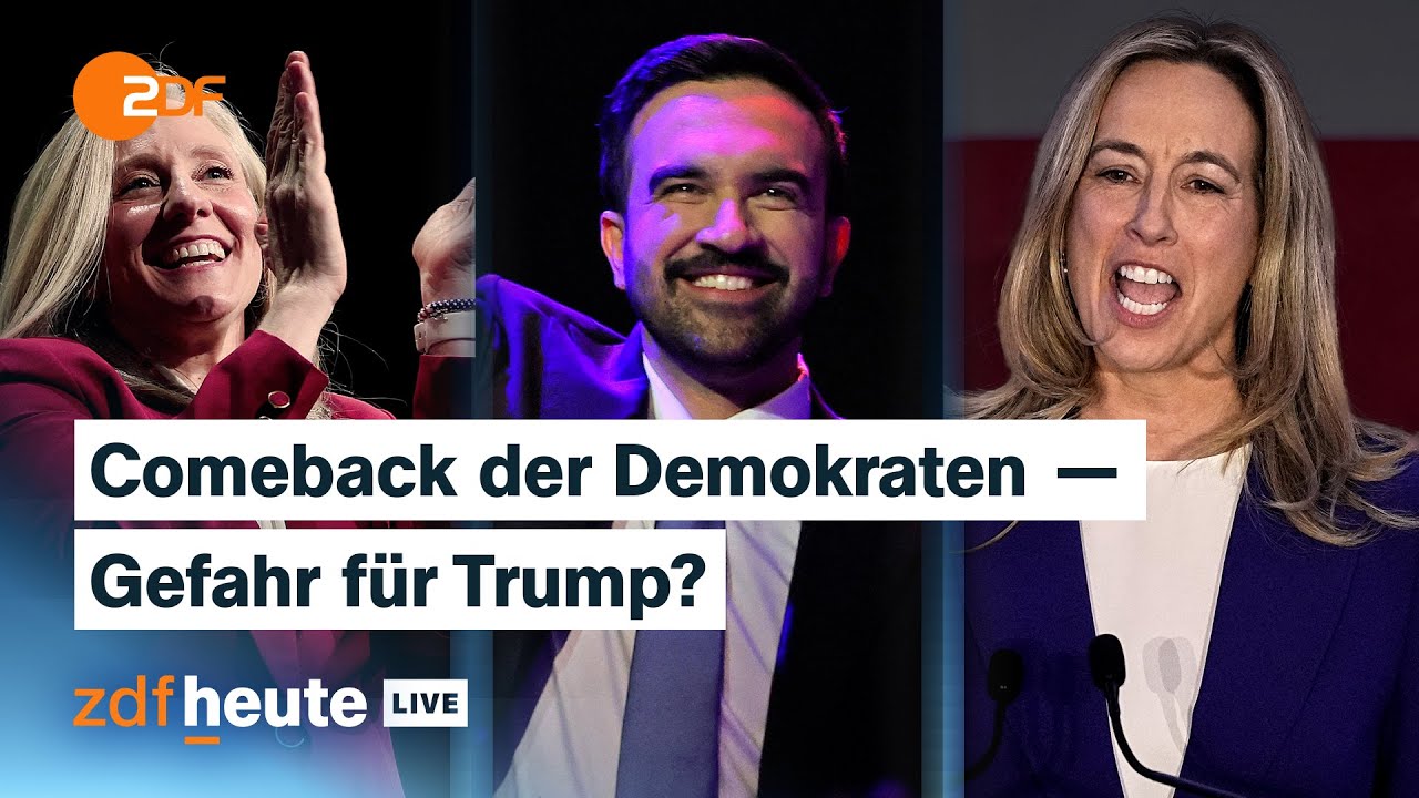 Wahlerfolge der Demokraten in den USA: Wie es um Trumps Rückhalt steht | ZDFheute live