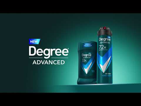 Degree® a lancé le NOUVEAU Degree® Advanced Antiperspirant for Men, conçu avec une microtechnologie révolutionnaire pour offrir une protection NON-STOP pendant 72 heures contre la transpiration et les odeurs.