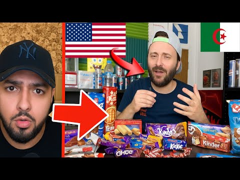 أمريكي يذوق الحلويات الجزائرية ويتصدم من الذوق الرائع 😱🇩🇿